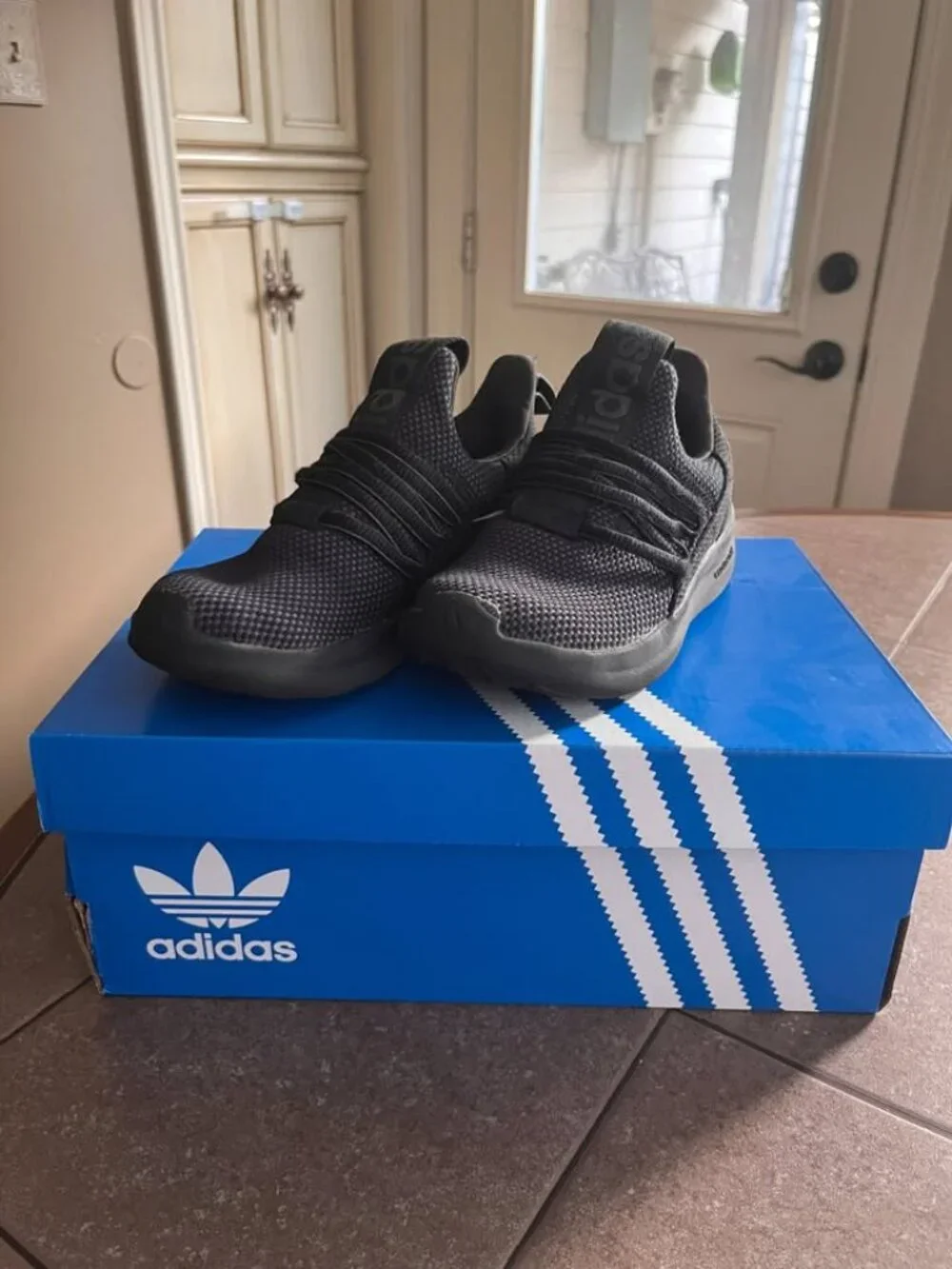 Adidas Black Knit Slip-On Sneakers | Size: 13k